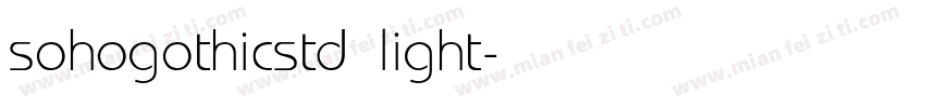 sohogothicstd light字体转换